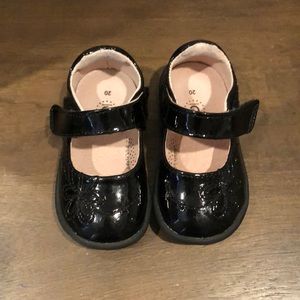 Pediped black dress shoes size 20 (5 - 5.5)